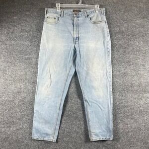 Vintage Route 66 Jeans Mens 38x30 Light Blue Relaxed Fit Denim Faded 90s Skater